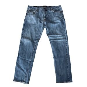 Lucky Brand 221 Straight Jeans Men's 38X34 (33) Blue Denim